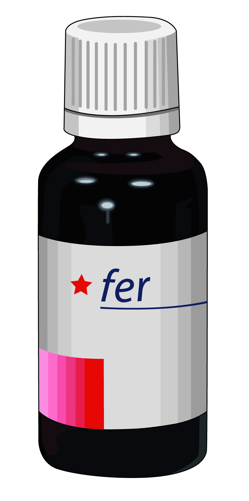 bouteille de fer