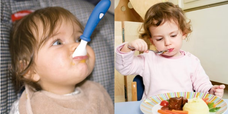 repas à la cuillère bébé