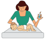 étape 1 - toilette nasale bébé