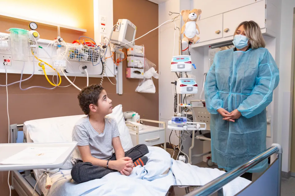 Medi Teddy pour dissimuler la poche de perfusion