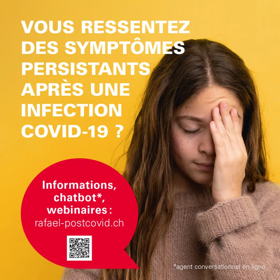 Affiche de la plateforme Rafael sur le syndrome post-Covid des enfants et adolescents