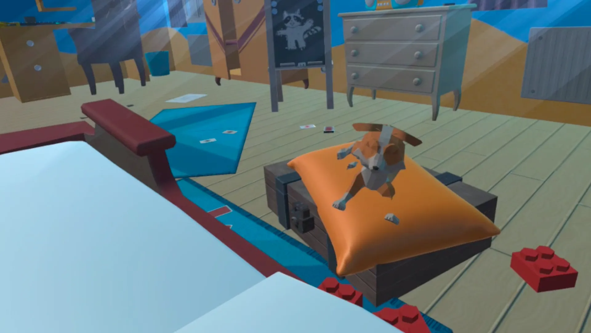 Le renard, compagnon de jeux 