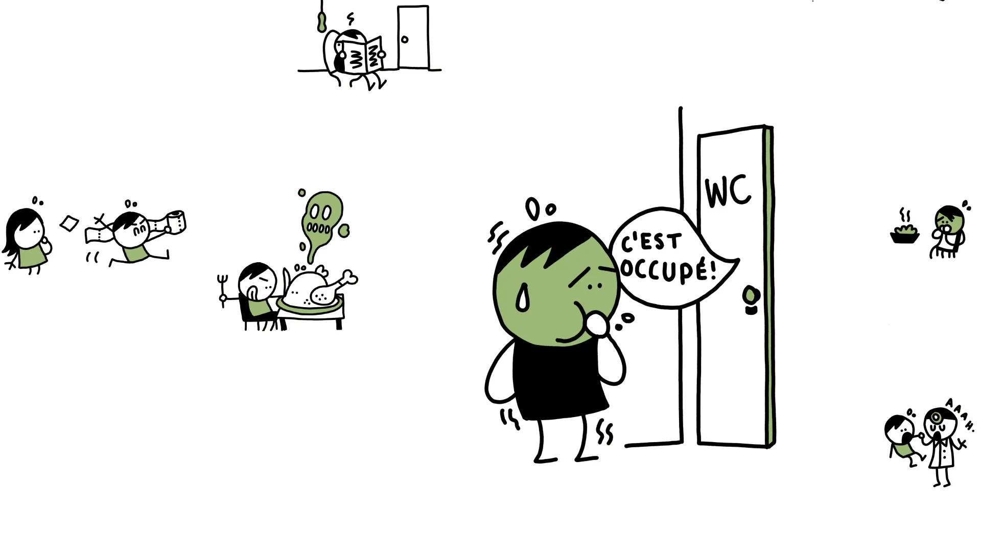 Papa, j'ai une gastro