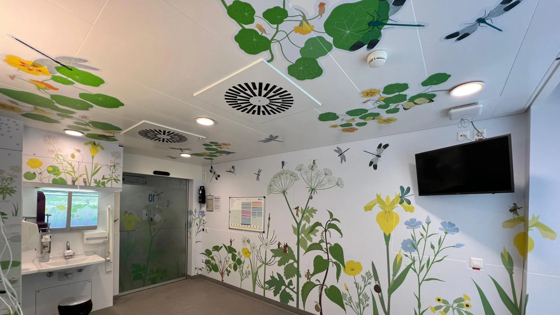 Décoration unité d'oncohématologie pédiatrique