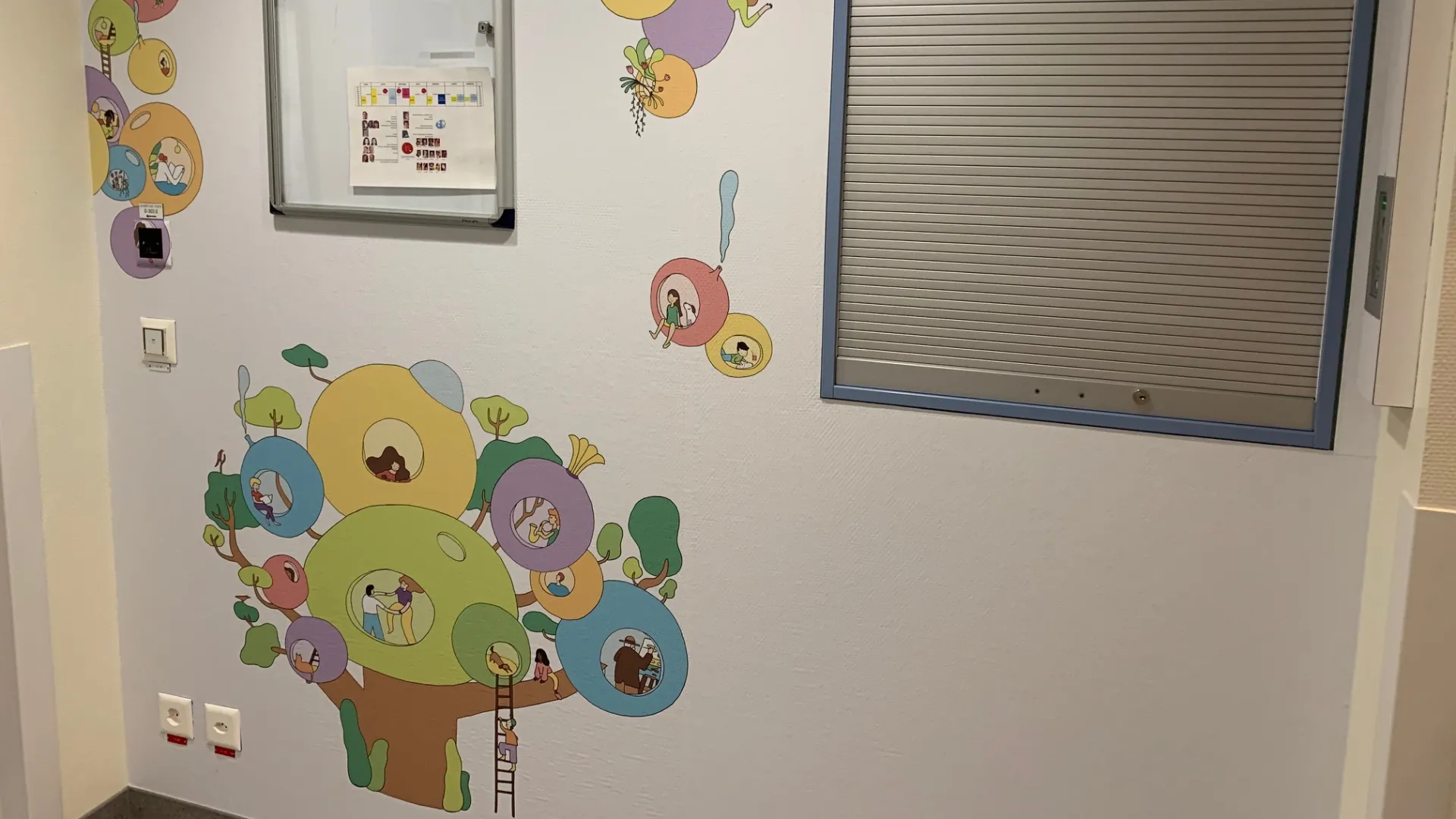 Décoration unité d'oncohématologie pédiatrique