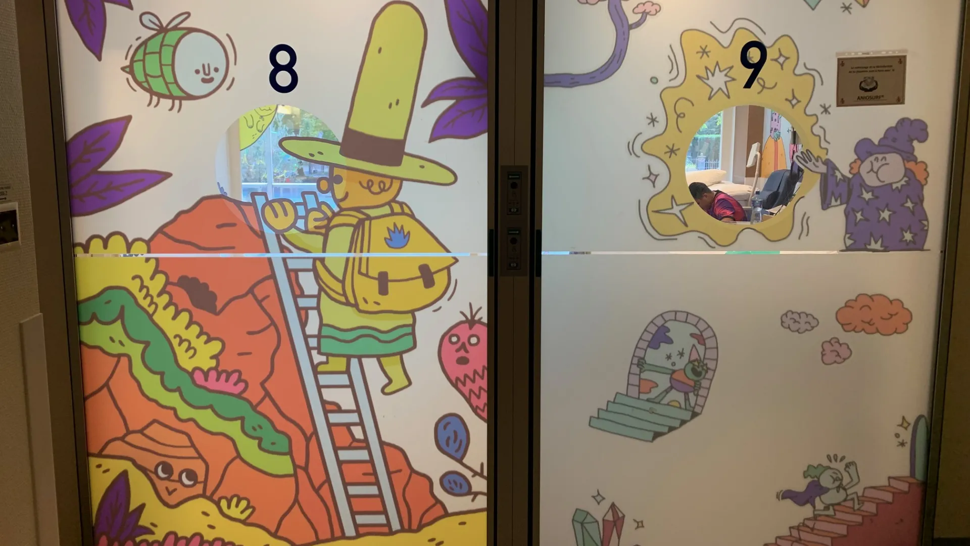 Décoration unité d'oncohématologie pédiatrique