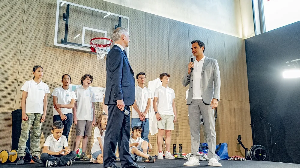 Inauguration de la MEA avec Roger Federer