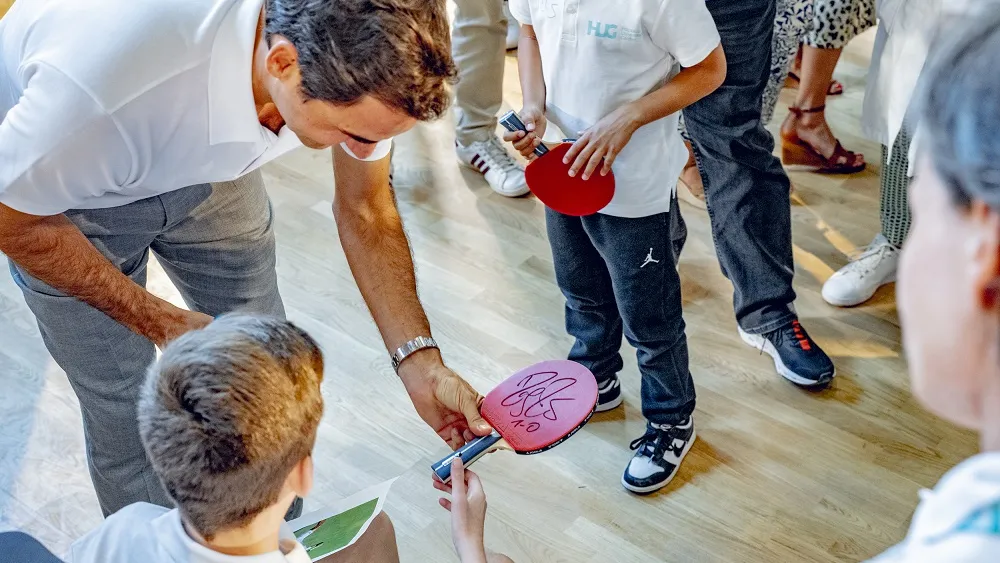 Inauguration de la MEA avec Roger Federer