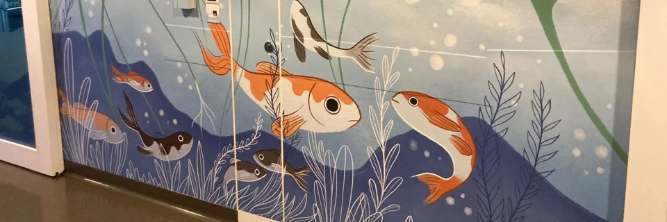 Décoration unité d'oncohématologie pédiatrique