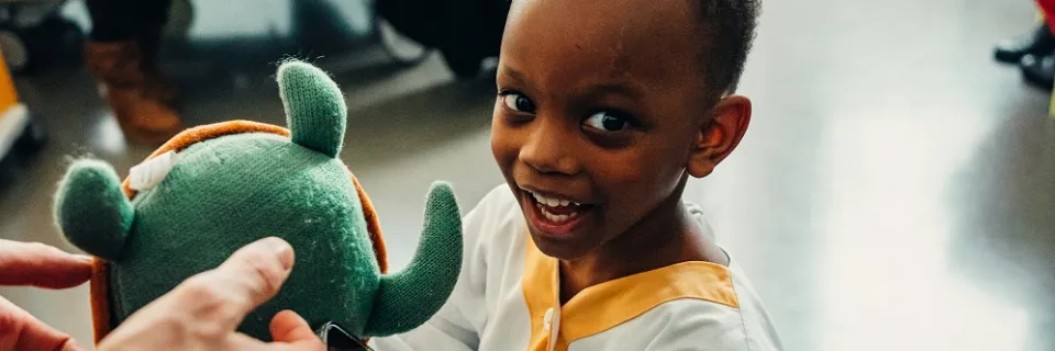 Visite des joueurs du GSHC